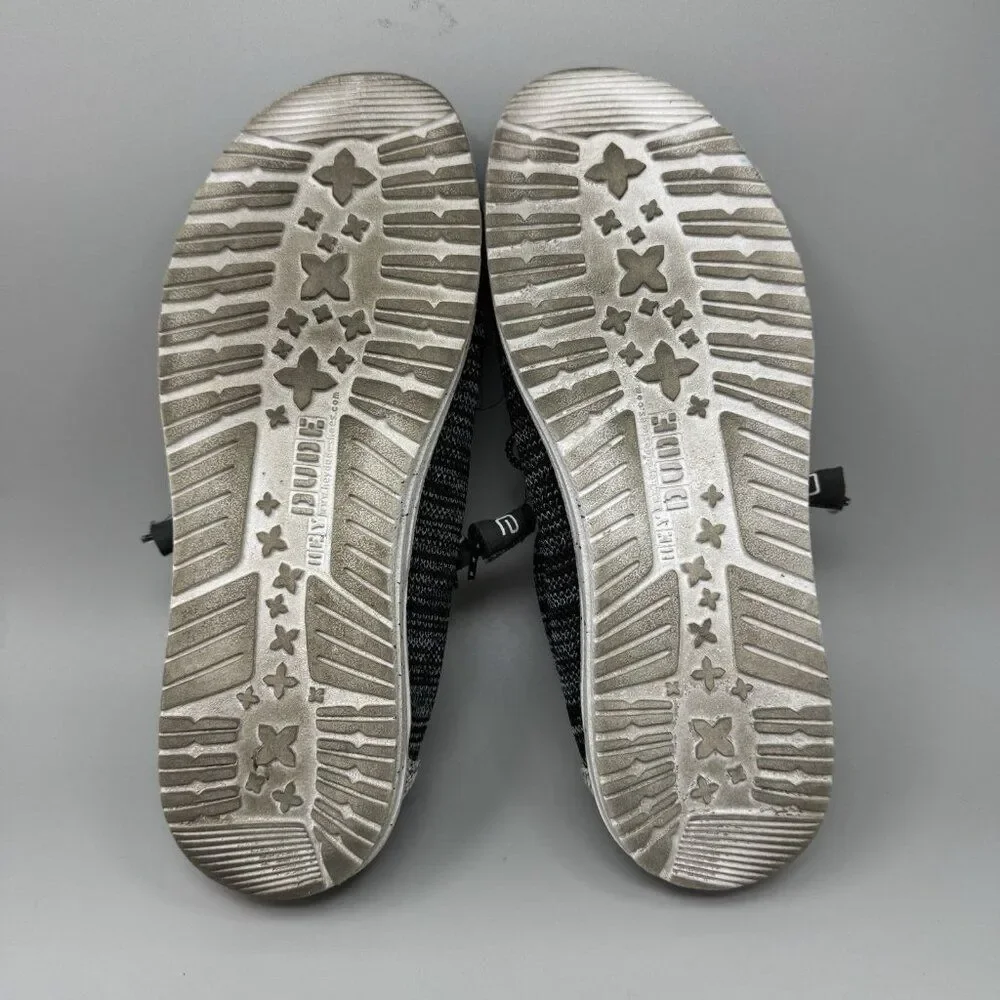 Hey Dude Mens Wally Stretch Meteorite Shoes Size 8  110383264